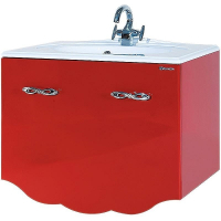 Тумба под раковину Bellezza Версаль 90 4631115130038 подвесная Красная, купить, цена, заказать, магазин, доставка, скидка, промокод, купить, цена, заказать, магазин, доставка, скидка, промокод