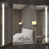 Зеркало Relisan Triple Vertical 1000х800 Гл000024395 с подсветкой с сенсорным выключателем, купить, цена, заказать, магазин, доставка, скидка, промокод, купить, цена, заказать, магазин, доставка, скидка, промокод