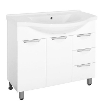 Тумба под раковину Style Line Жасмин 100 Белый глянец, купить, цена, заказать, магазин, доставка, скидка, промокод, купить, цена, заказать, магазин, доставка, скидка, промокод