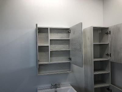 Зеркальный шкаф Comforty Никосия 60 00004138878 Дуб белый