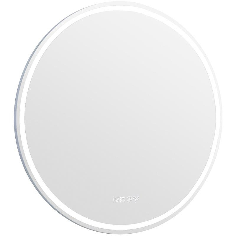 Зеркало Aquanet Оптима 80 304264 с подсветкой с сенсорным выключателем, часами и подогревом, купить, цена, заказать, магазин, доставка, скидка, промокод, купить, цена, заказать, магазин, доставка, скидка, промокод