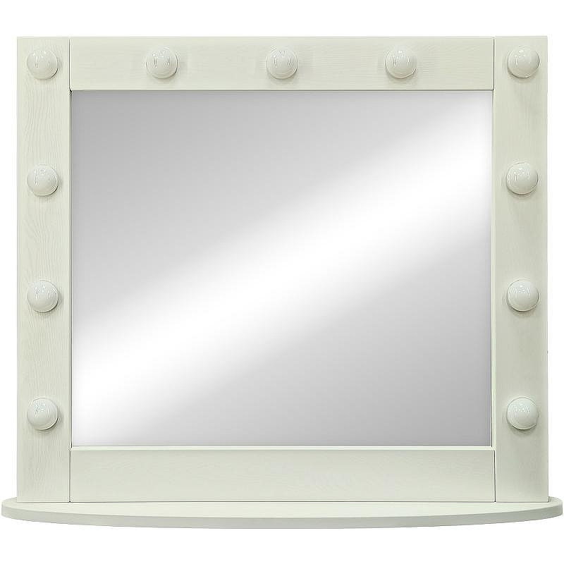 Зеркало Континент 800х700 ЗГП44 гримерное с подсветкой Белое с механическим выключателем, купить, цена, заказать, магазин, доставка, скидка, промокод, купить, цена, заказать, магазин, доставка, скидка, промокод