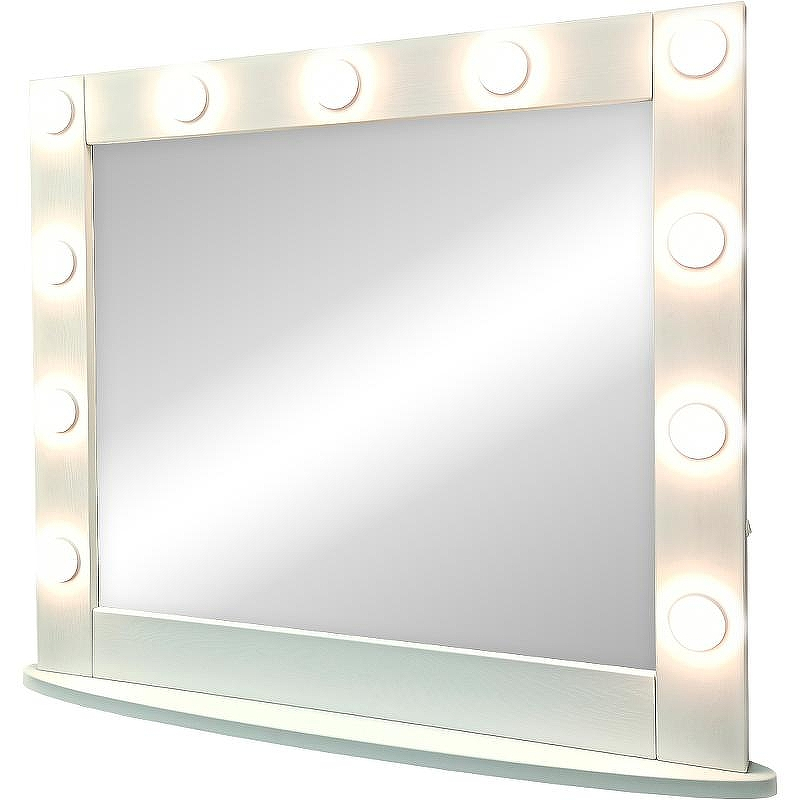 Зеркало Континент 800х700 ЗГП44 гримерное с подсветкой Белое с механическим выключателем, купить, цена, заказать, магазин, доставка, скидка, промокод, купить, цена, заказать, магазин, доставка, скидка, промокод