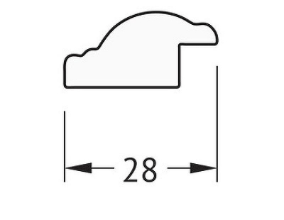 Зеркало Evoform Definite 98х48 BY 0693 в багетной раме - Витой махагон 28