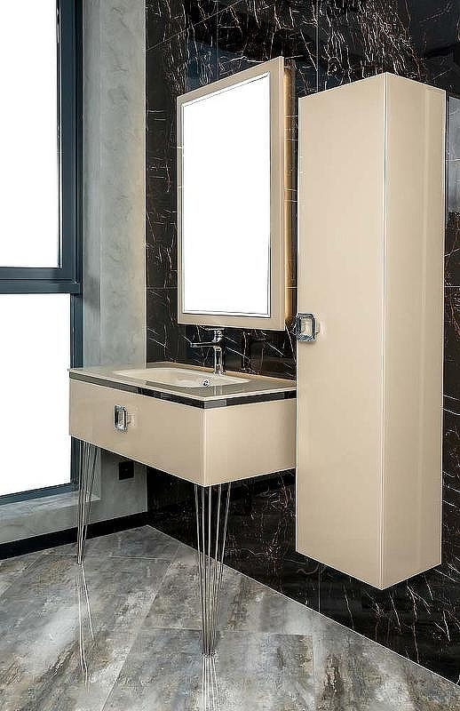 Шкаф пенал Boheme Armadi Art Lucido 35 772-CP подвесной Капучино, купить, цена, заказать, магазин, доставка, скидка, промокод, купить, цена, заказать, магазин, доставка, скидка, промокод