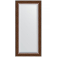 Зеркало Evoform Exclusive 112х52 BY 1147 с фацетом в багетной раме - Орех 65, купить, цена, заказать, магазин, доставка, скидка, промокод, купить, цена, заказать, магазин, доставка, скидка, промокод