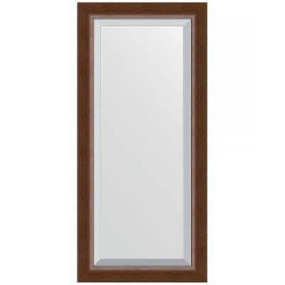 Зеркало Evoform Exclusive 112х52 BY 1147 с фацетом в багетной раме - Орех 65