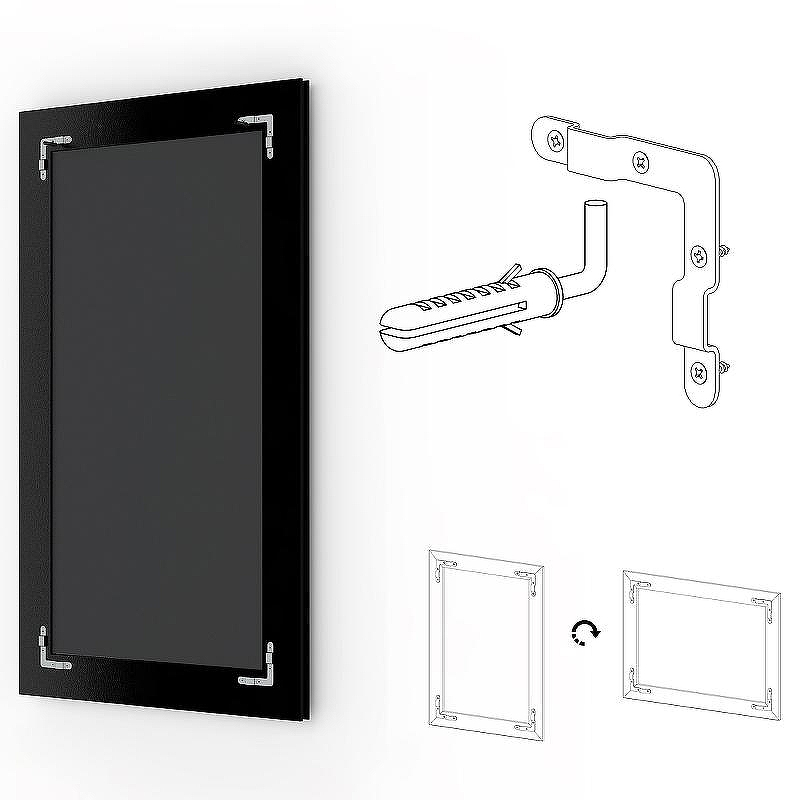 Зеркало Evoform Exclusive 112х52 BY 1147 с фацетом в багетной раме - Орех 65, купить, цена, заказать, магазин, доставка, скидка, промокод, купить, цена, заказать, магазин, доставка, скидка, промокод