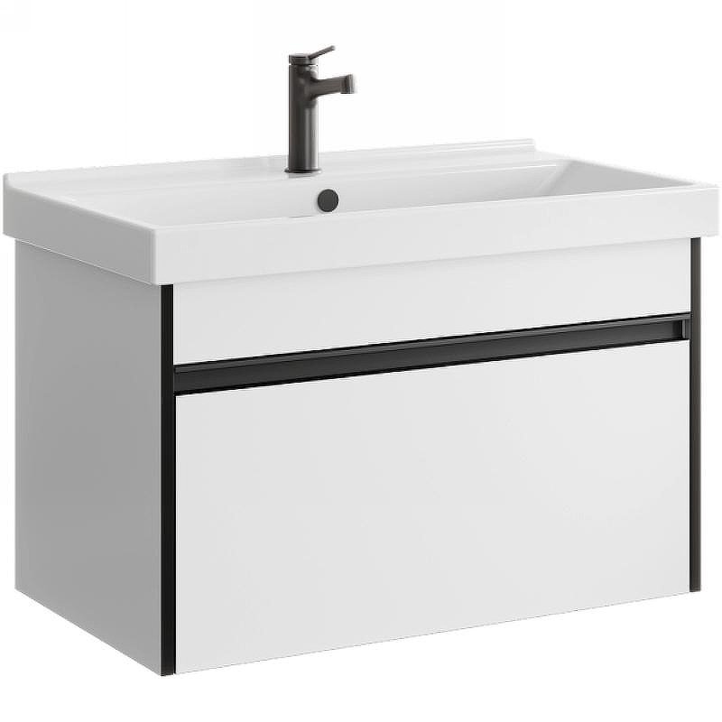 Тумба под раковину Aqwella Urban 80 URB0108W подвесная Белая, купить, цена, заказать, магазин, доставка, скидка, промокод, купить, цена, заказать, магазин, доставка, скидка, промокод