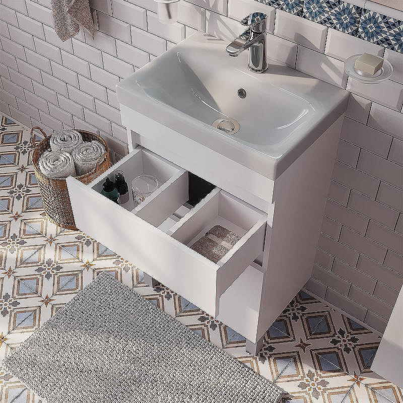 Тумба с раковиной Iddis Zodiac 50 ZOD5CBFi95K Белая, купить, цена, заказать, магазин, доставка, скидка, промокод, купить, цена, заказать, магазин, доставка, скидка, промокод