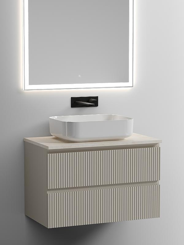 Тумба под раковину Sancos Snob T 80 SNT80CE подвесная Beige Soft, купить, цена, заказать, магазин, доставка, скидка, промокод, купить, цена, заказать, магазин, доставка, скидка, промокод