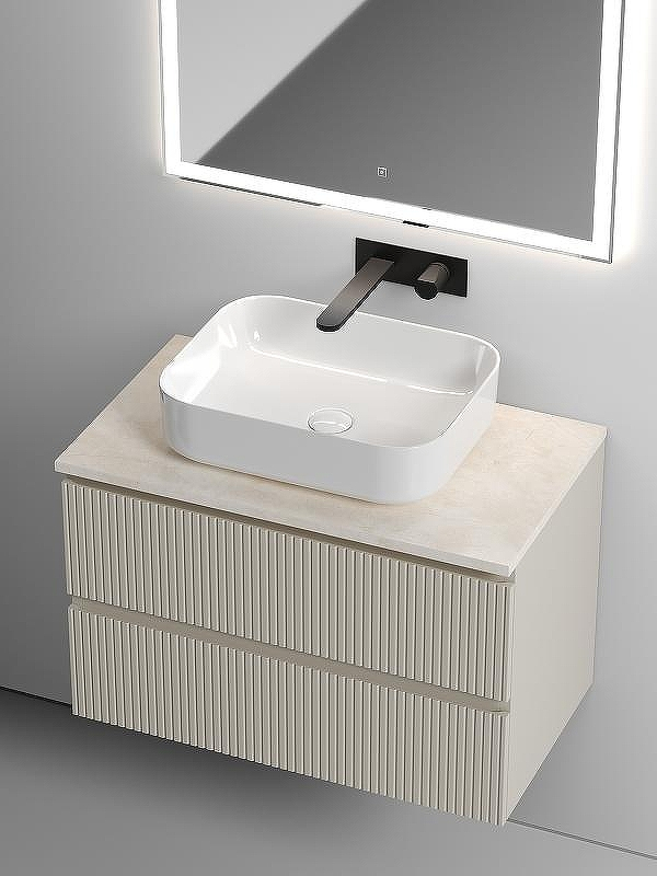 Тумба под раковину Sancos Snob T 80 SNT80CE подвесная Beige Soft, купить, цена, заказать, магазин, доставка, скидка, промокод, купить, цена, заказать, магазин, доставка, скидка, промокод