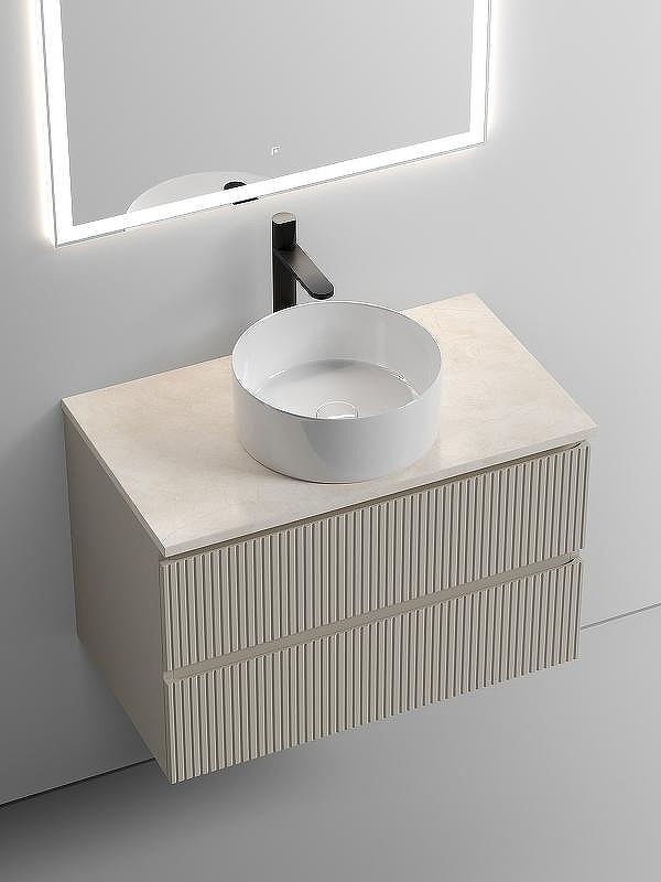 Тумба под раковину Sancos Snob T 80 SNT80CE подвесная Beige Soft, купить, цена, заказать, магазин, доставка, скидка, промокод, купить, цена, заказать, магазин, доставка, скидка, промокод