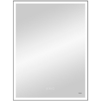 Зеркало Reflexion Ghost 600х800 RF5223GH с подсветкой Черное с сенсорным выключателем, диммером и часами, купить, цена, заказать, магазин, доставка, скидка, промокод, купить, цена, заказать, магазин, доставка, скидка, промокод
