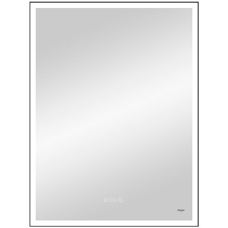 Зеркало Reflexion Ghost 600х800 RF5223GH с подсветкой Черное с сенсорным выключателем, диммером и часами, купить, цена, заказать, магазин, доставка, скидка, промокод, купить, цена, заказать, магазин, доставка, скидка, промокод