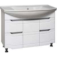 Тумба под раковину Runo Стиль 105 00000001118 Белая, купить, цена, заказать, магазин, доставка, скидка, промокод, купить, цена, заказать, магазин, доставка, скидка, промокод