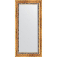 Зеркало Evoform Exclusive 116х56 BY 3490 с фацетом в багетной раме - Римское золото 88, купить, цена, заказать, магазин, доставка, скидка, промокод, купить, цена, заказать, магазин, доставка, скидка, промокод