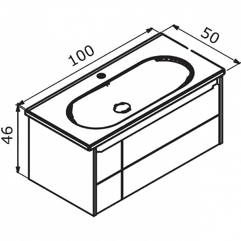 Тумба с раковиной Orka Likya 100 5002489 подвесная Антрацит матовый, купить, цена, заказать, магазин, доставка, скидка, промокод, купить, цена, заказать, магазин, доставка, скидка, промокод