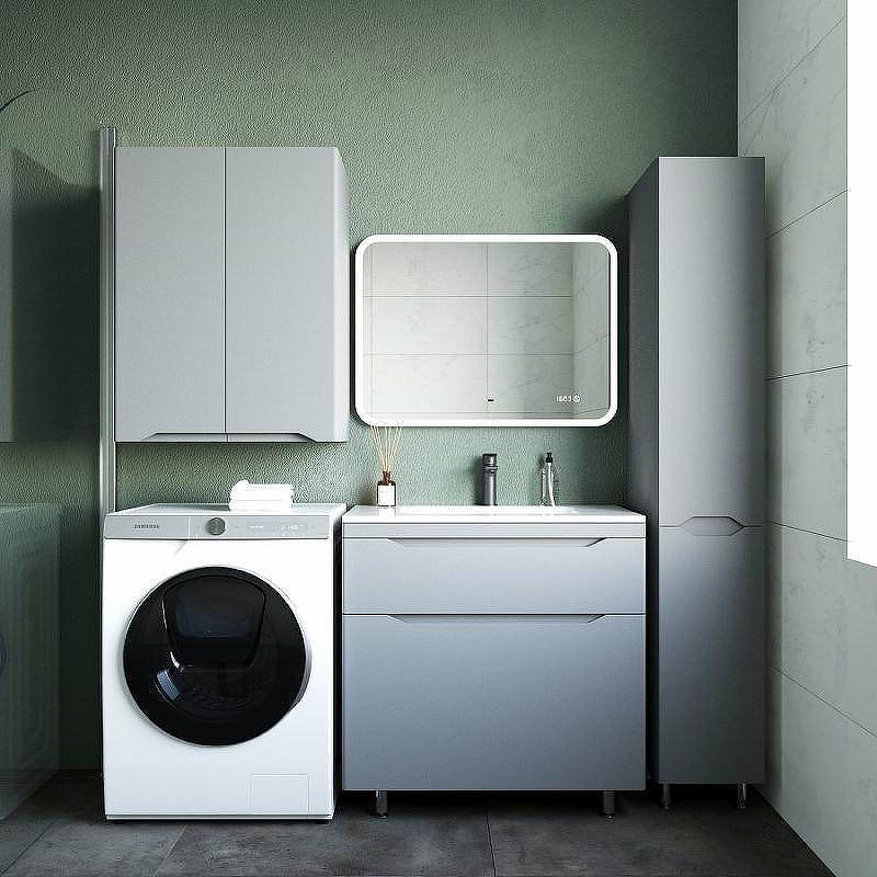 Тумба под раковину Style Line Марелла 80 Люкс Plus СС-00002403 Серый матовый антискрейтч, купить, цена, заказать, магазин, доставка, скидка, промокод, купить, цена, заказать, магазин, доставка, скидка, промокод