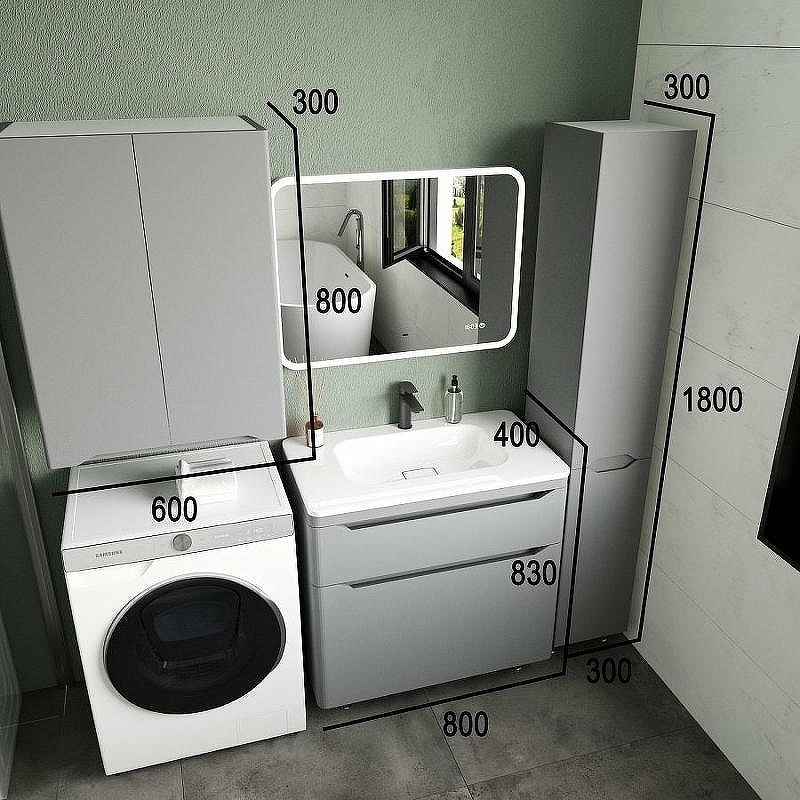 Тумба под раковину Style Line Марелла 80 Люкс Plus СС-00002403 Серый матовый антискрейтч, купить, цена, заказать, магазин, доставка, скидка, промокод, купить, цена, заказать, магазин, доставка, скидка, промокод