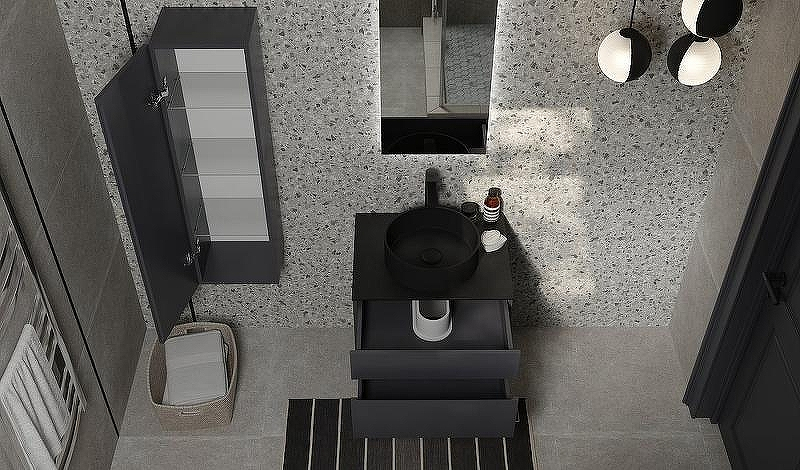 Тумба под раковину Raval Decent 60 Dec.01.60/A/RL подвесная Антрацит, купить, цена, заказать, магазин, доставка, скидка, промокод, купить, цена, заказать, магазин, доставка, скидка, промокод