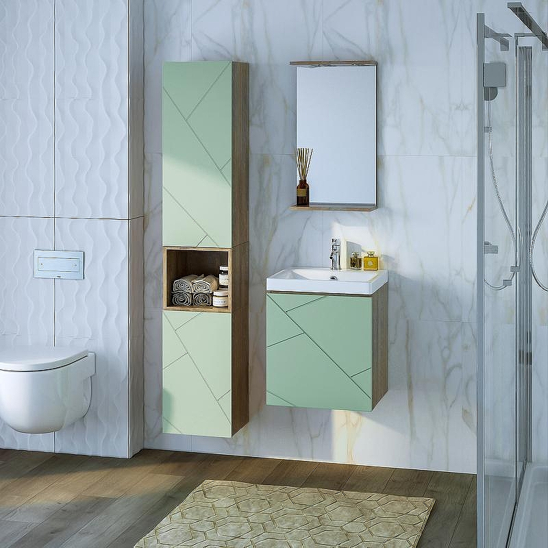 Тумба под раковину Бриклаер Кристалл 50 4627125417146 подвесная Фисташка Дуб гранж песочный, купить, цена, заказать, магазин, доставка, скидка, промокод, купить, цена, заказать, магазин, доставка, скидка, промокод