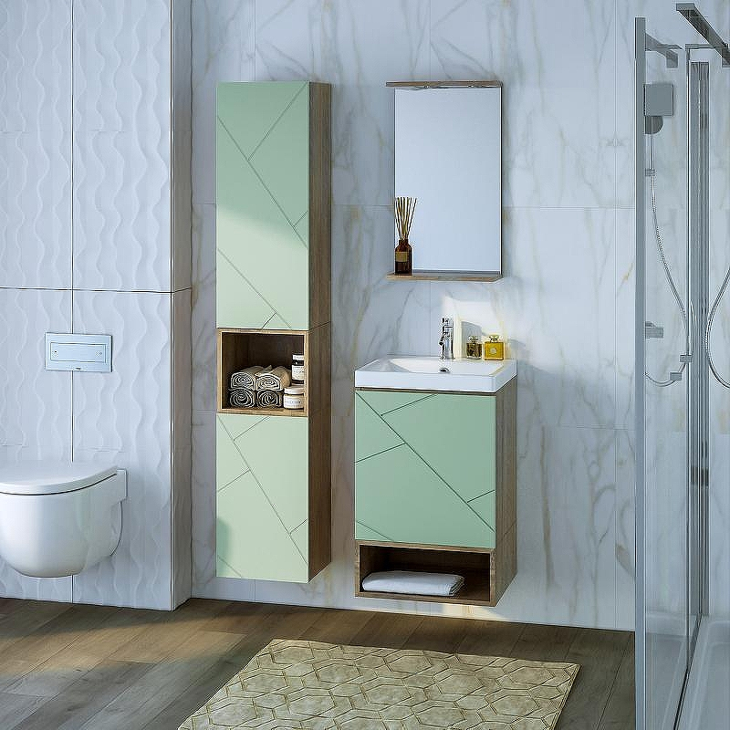 Тумба под раковину Бриклаер Кристалл 50 4627125417146 подвесная Фисташка Дуб гранж песочный, купить, цена, заказать, магазин, доставка, скидка, промокод, купить, цена, заказать, магазин, доставка, скидка, промокод