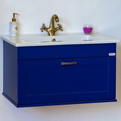 Тумба под раковину Sanflor Ванесса 75 С000005881 подвесная Индиго
