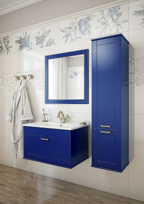 Тумба под раковину Sanflor Ванесса 75 С000005881 подвесная Индиго