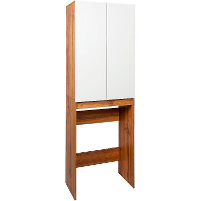 Шкаф пенал VIANT Бостон 65 VBOS645-SHSM над стиральной машиной Белый Дуб Вотан