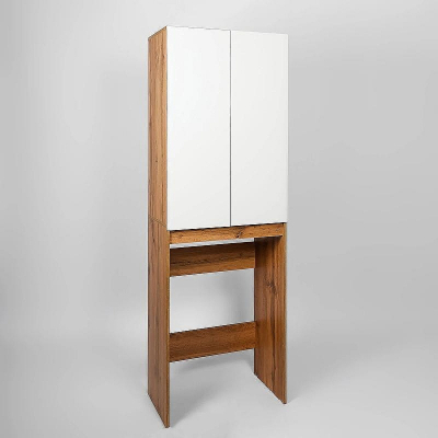 Шкаф пенал VIANT Бостон 65 VBOS645-SHSM над стиральной машиной Белый Дуб Вотан