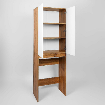 Шкаф пенал VIANT Бостон 65 VBOS645-SHSM над стиральной машиной Белый Дуб Вотан