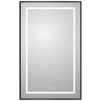 Зеркало BelBagno Kraft 50 SPC-KRAFT-500-800-LED-TCH-WARM-NERO с подсветкой Черное с сенсорным выключателем и подогревом, купить, цена, заказать, магазин, доставка, скидка, промокод, купить, цена, заказать, магазин, доставка, скидка, промокод