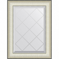 Зеркало Evoform Exclusive-G 72х54 BY 4565 с гравировкой в багетной раме - Белая кожа с хромом 78, купить, цена, заказать, магазин, доставка, скидка, промокод, купить, цена, заказать, магазин, доставка, скидка, промокод