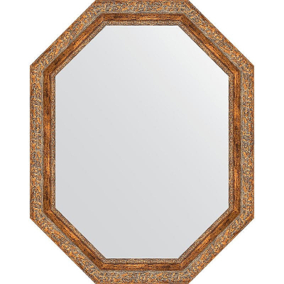 Зеркало Evoform Octagon 75x95 BY 7156 в багетной раме - Виньетка античная бронза 85