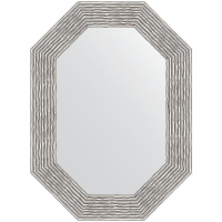 Зеркало Evoform Polygon 76х56 BY 7193 в багетной раме - Волна хром 90, купить, цена, заказать, магазин, доставка, скидка, промокод, купить, цена, заказать, магазин, доставка, скидка, промокод