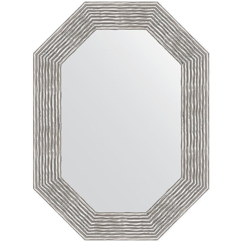 Зеркало Evoform Polygon 76х56 BY 7193 в багетной раме - Волна хром 90, купить, цена, заказать, магазин, доставка, скидка, промокод, купить, цена, заказать, магазин, доставка, скидка, промокод