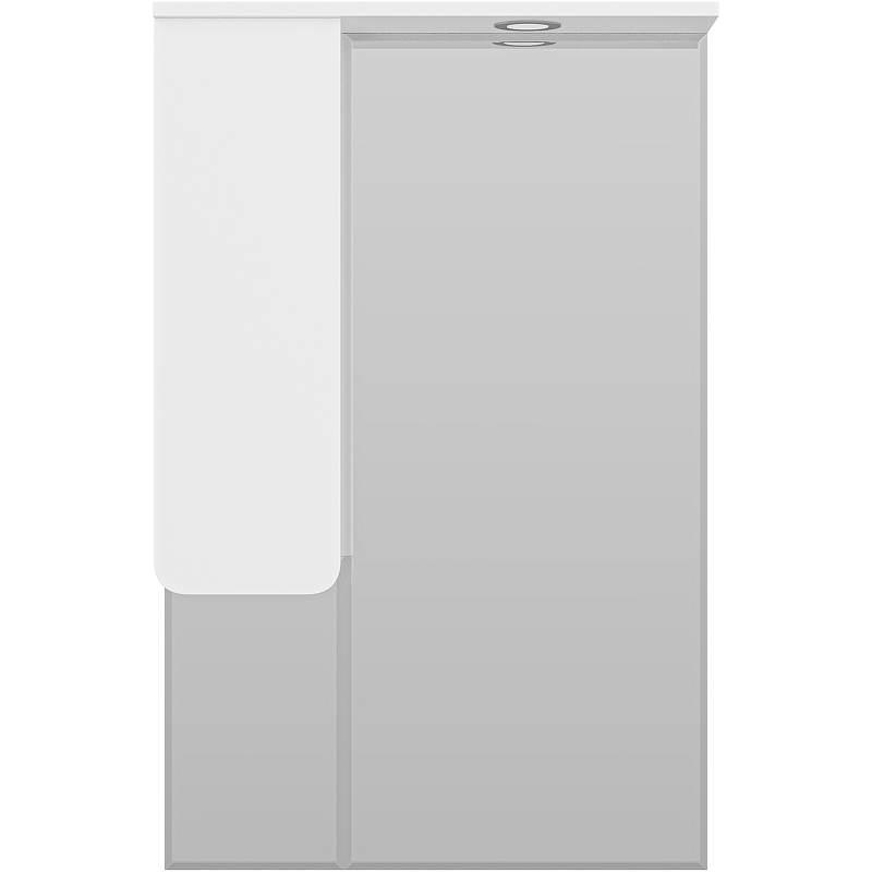 Зеркало со шкафом Misty Чегет 65 L П-Чег-02065-01Л с подсветкой Белое глянцевое, купить, цена, заказать, магазин, доставка, скидка, промокод, купить, цена, заказать, магазин, доставка, скидка, промокод