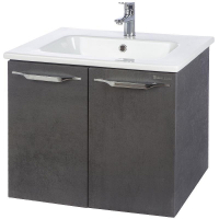Тумба под раковину Bellezza Луиджи 60 4639209240427 подвесная Серая, купить, цена, заказать, магазин, доставка, скидка, промокод, купить, цена, заказать, магазин, доставка, скидка, промокод