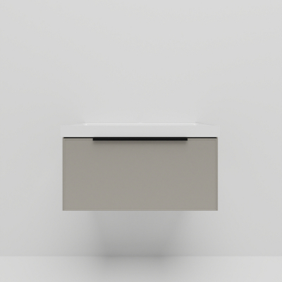 Тумба под раковину La Fenice Simpla 80 FNC-01-SIM-C-80 подвесная Бежевая матовая