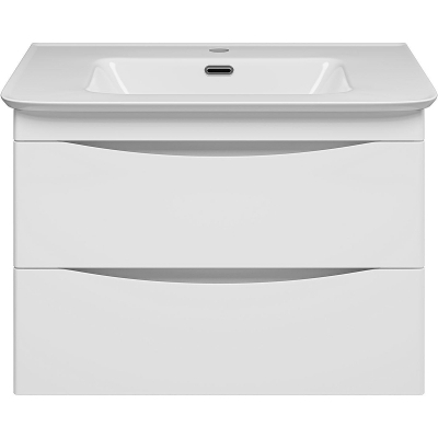 Тумба с раковиной Misty Мираж 70 УТ000025393 подвесная Белая