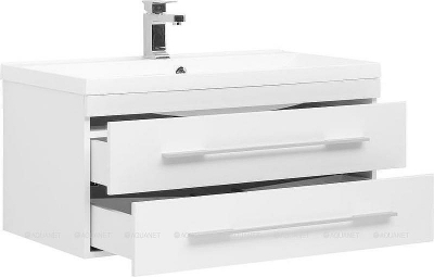 Тумба с раковиной Aquanet Нота 90 212856 подвесная Белая