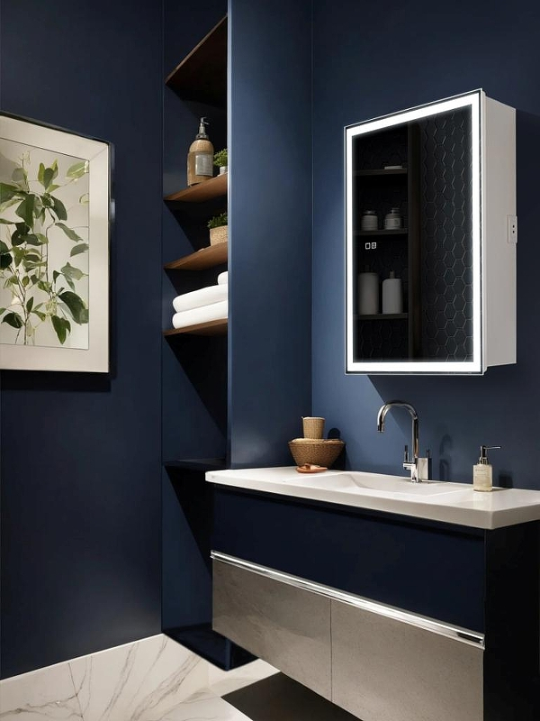 Зеркальный шкаф AQUAme AQM9201 60 с подсветкой цвет Белый, купить, цена, заказать, магазин, доставка, скидка, промокод, купить, цена, заказать, магазин, доставка, скидка, промокод