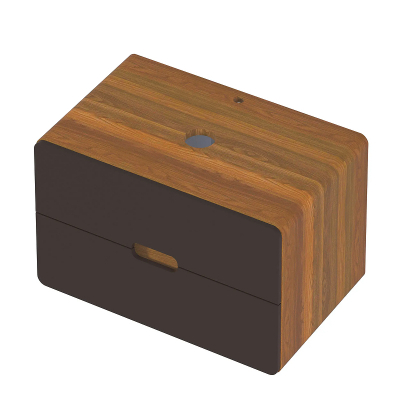 Тумба под раковину 1MarKa Vortex 100П Ц0000033061 подвесная цвет Орех ноче тортона Монолит найт