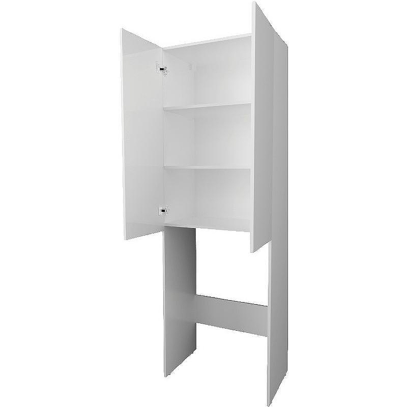 Шкаф пенал 1MarKa Wall 67 У79528 над стиральной машиной Белый глянцевый, купить, цена, заказать, магазин, доставка, скидка, промокод, купить, цена, заказать, магазин, доставка, скидка, промокод