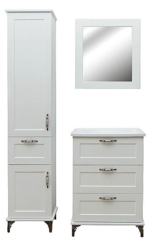 Тумба с раковиной Эстет Bali Classic 65 ФР-00002142 Белая, купить, цена, заказать, магазин, доставка, скидка, промокод, купить, цена, заказать, магазин, доставка, скидка, промокод