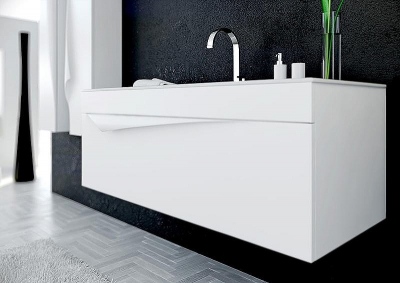 Тумба под раковину Clarberg Papyrus 100 PAP0110 подвесная Белая