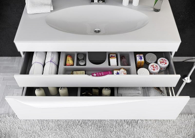 Тумба под раковину Clarberg Papyrus 100 PAP0110 подвесная Белая