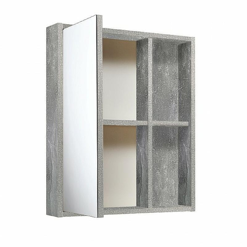 Зеркальный шкаф Runo Эко 52 00-00001184 Серый бетон, купить, цена, заказать, магазин, доставка, скидка, промокод, купить, цена, заказать, магазин, доставка, скидка, промокод