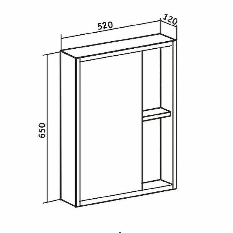 Зеркальный шкаф Runo Эко 52 00-00001184 Серый бетон, купить, цена, заказать, магазин, доставка, скидка, промокод, купить, цена, заказать, магазин, доставка, скидка, промокод